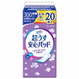 （リフレ）超うす安心パッド 300cc まとめ買いパック 1袋20枚×18袋（1ケース）　 /介護オムツ /大人用紙オムツ /リブドゥコーポレーショ