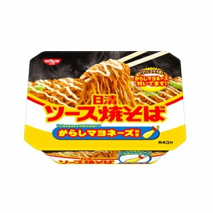 日清食品 日清ソース焼そばカップ からしマヨネーズ付き 108g  ×12個 /スパイスのきいた特製ソース /からしマヨネーズ付き