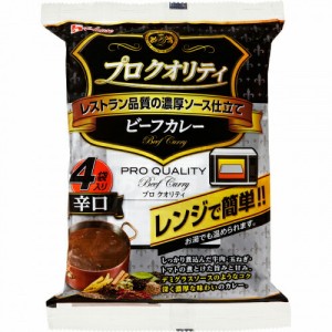 ハウス　プロクオリティ　ビーフカレー４袋入り　辛口　680g（170g×4袋）×６個