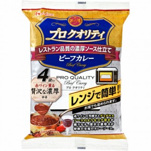 ハウス　プロクオリティ　ビーフカレー４袋入り　贅沢な濃厚　中辛　５４０ｇ（１３５ｇ×４袋）×６個