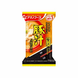 アマノフーズ  いつものおみそ汁贅沢 豚汁 ×10個  /豚肉、ごぼう、にんじん、たまねぎ、ねぎ