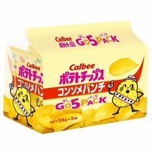 カルビー　ポテトチップス　コンソメパンチ　GO　5PACK　140g（28g×5袋）×8個