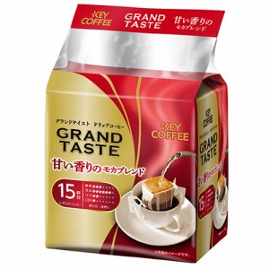 キーコーヒー　ドリップバッグ グランドテイスト 甘い香りのモカブレンド (6g×15杯分)×12個