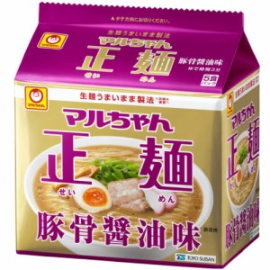 東洋水産　マルちゃん正麺　豚骨醤油味　5食パック（505g）×6個