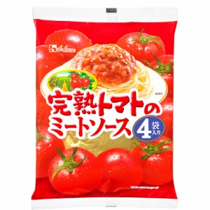 【全商品ポイント10倍 6/13(木)0:00〜23:59】ハウス食品　完熟トマトのミートソース 520ｇ（130ｇ×4袋入り）×24個