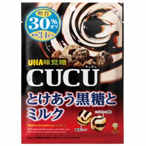 UHA味覚糖　ＣＵＣＵ　とけあう黒糖とミルク（80g）×6個