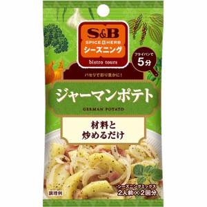 ヱスビー食品　S＆B　SPICE&HERBシーズニング　ジャーマンポテト（9g：２人前×２回分）×10個×2セット