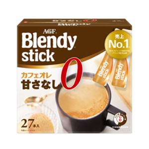 AGF　ブレンディ　スティック　カフェオレ　甘さなし（8.3gx27本）×6個