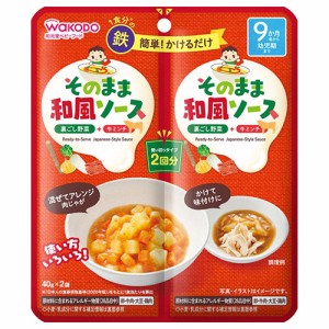 和光堂ベビーフード　そのままソース　和風（40g×2袋）× 24個 / 9ヵ月頃から / 離乳食 / まとめ買い /