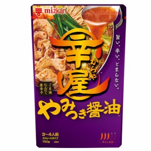 ミツカン　辛屋　やみつき醤油鍋つゆ　ストレート （750ｇ）×12個　旨い、辛い、とまらない