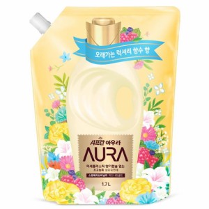 トイレタリージャパン サフロン AURA オーラ ミッドナイトゴールド 詰替 1700ml×8個　柔軟仕上げ剤/柔軟剤