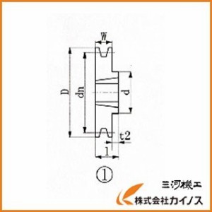 EVN ブッシングプーリー SPA 109mm 溝数1 SPA109-1