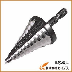 TOP 電動ドリル用ステップドリル 10段 4〜22mm ESD-422