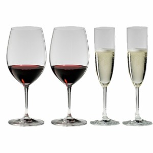 送料無料・包装無料  RIEDEL リーデル ヴィノム（ビノム）スターターセット 416/0,416/8 各2本 ワイングラス 赤ワイン用ボルドー、シャン
