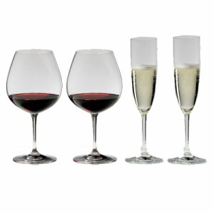 送料無料・包装無料  RIEDEL リーデル ヴィノム（ビノム）スターターセット 416/7,416/8 各2本 ワイングラス 赤ワイン用ブルゴーニュ、シ