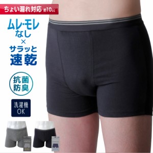 失禁パンツ 男性用 トランクス ちょい漏れ対応 ジェントルテック ボクサーパンツ 約10cc程度 ちょい漏パンツ 尿漏れ 追っかけ漏れ パンツ