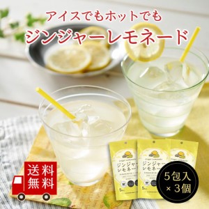 【送料無料】ジンジャーレモネードＳＰ 3個セット　ジュース 高知県産生姜 瀬戸内産レモン ホット アイス 粉末飲料 個包装 スティック 粉