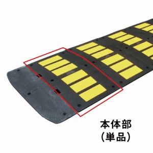 ▼ 減速くん タイプ2 本体部 駐車場 工場 ハンプ 減速 滑り止め対策 通行速度の抑制 徐行原則 安全対策 反射 sa-type-021