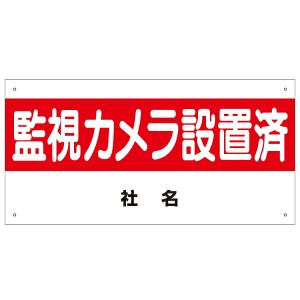 監視カメラ設置済 看板 防犯カメラ 監視カメラ 作動中 平看板 プレート 注意看板 カメラ作動中 防犯対策 H30×W60cm s-11-2