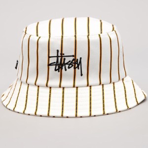 ステューシー  バケットハット STUSSY PINSTRIPE BUCKET HAT  バケハ 帽子 キャップ メンズ・レディース(男女兼用)