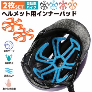 ヘルメット用 インナーパット 2枚セット ヘルメットインナー ライナー ベンチレーション エアーライナー ベンチレーションライナー