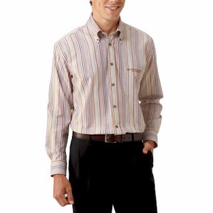 ダンロップ・モータースポーツ マルチストライプシャツ（2色組） メンズ トップス カジュアルシャツ 紳士服 シニア 長袖シャツ シニアフ