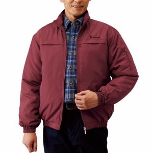 ブルゾン 秋冬 お買得 中わた入り暖かキルトブルゾン（全3色） メンズ アウター 紳士服 シニア レッド ブラック カーキ シニアファッショ