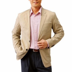 ジャケット 春夏 気軽に着られる軽量ストレッチジャケット（全2色） ジャケット メンズ 紳士服 シニア アウター サマージャケット シニア
