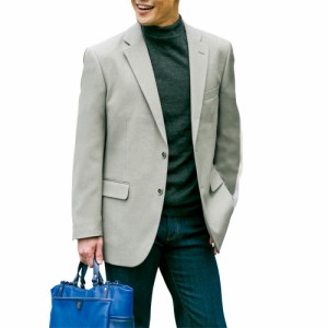 ジャケット 秋冬 しわになりにくい軽量トラベルブレザー（全2色） ジャケット メンズ 紳士服 シニア グレー ネイビー 紺色 シンプル ラナ
