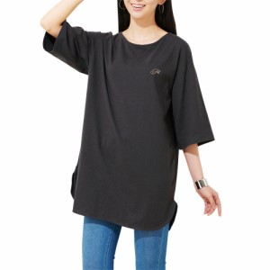 Tシャツ 春夏 綿100%ビックシルエットTシャツ（4色組） 5分袖シャツ オーバーサイズ レディース 婦人服 ミセス シニア 女性 シニアファッ