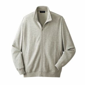 ジャケット 年間定番！柔らかスエットジャケット（全2色） スウェットジャケット メンズ 紳士服 シニア 男性 グレー ネイビー 灰色 紺色 