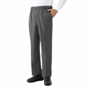 秋冬 日本製 あったか発熱チェック柄パンツ（2色組） 選べる股下丈 長ズボン メンズ 紳士服 シニア 男性 グレー 灰色 シニアファッション