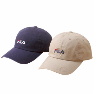 キャップ フィラ 洗える吸汗速乾機能付きキャップ（全2色） コットンキャップ ウォッシャブル 帽子 FILA ロゴ レディース 婦人服 ミセス 