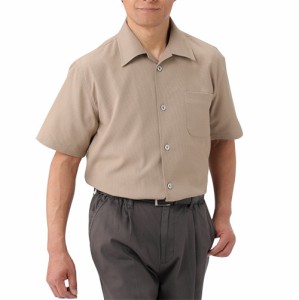 春夏 日本製 紳士クールマックス半袖サッカーシャツ（全3色） 半袖シャツ カジュアルシャツ メンズ 紳士服 シニア 男性 ネイビー グレー 