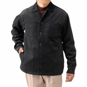 ピエルッチ コーデュロイカバーオールジャケット ネイビー シャツジャケット ワークジャケット メンズ 紳士服 シニア 男性 紺色 シンプル