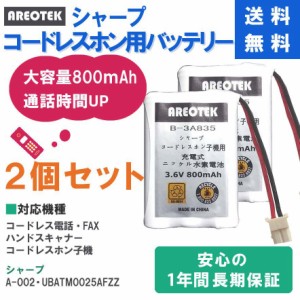 【2個セット】Panasonic BK-T401 BK-T402 HHR-T401 HHR-T402 シャープ A-002 NTT 電池パック-062・098 コードレスホン子機用電池【純正品