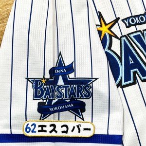 ★送料無料★横浜　DeNA ベイスターズ　エスコバー　ネーム 4　刺繍　ワッペン　ユニフォーム