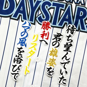 ★送料無料★横浜　DeNA ベイスターズ　藤田一也　応援歌　白　刺繍　ワッペン　ユニフォーム