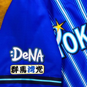 ★送料無料★横浜 DeNA ベイスターズ　群馬湾党　白布　応援　刺繍　ワッペン　ユニフォーム