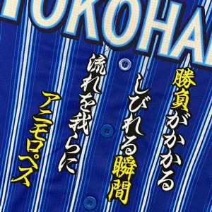 ★送料無料★横浜　DeNA　ベイスターズ　ロペス　応援歌　黒布　刺繍　ワッペン　ユニフォーム