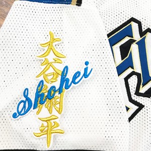 ★送料無料★北海道　日本ハム　ファイターズ　日ハム　大谷翔平　ネーム　白布　応援　刺繍　ワッペン　ユニフォーム