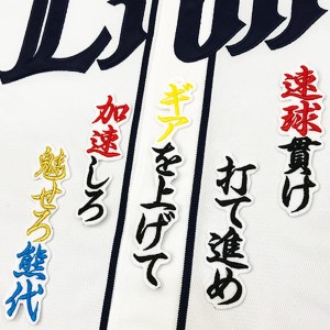 ★送料無料★埼玉　西武　ライオンズ　熊代聖人　応援歌　白布　刺繍　ワッペン　ユニフォーム