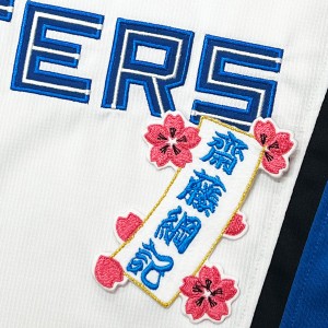 ★送料無料★北海道　日本ハム　ファイターズ　日ハム　齋藤綱記　短冊　刺繍　ワッペン　ユニフォーム　