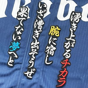 ★送料無料★埼玉　西武　ライオンズ　佐藤龍世　黒布　応援歌　刺繍　ワッペン　ユニフォーム