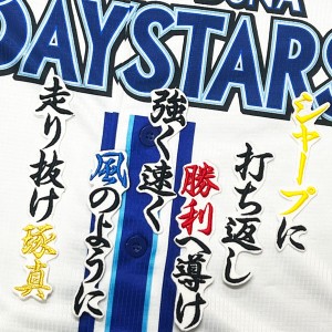 ★送料無料★横浜　DeNA　ベイスターズ　林琢真　応援歌　白　応援　刺繍　ワッペン　ユニフォーム