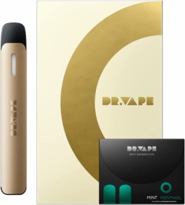 ドクターベイプ DR.VAPE Model2 本体 電子タバコ カートリッジ セット [ ニコチン タール なし] ゴールド ミントメンソール