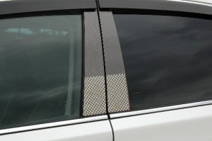 トヨタ　ファサネイトピラー　市松模様風　２００系　クラウン　８Ｐ　ヘアライン　ブラック　カーパーツ
