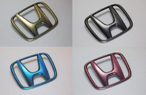 ホンダ　ファサネイトエンブレム　ＲＫ１　ステップワゴン　セット　カラー付き　カーパーツ　純正　メッキ