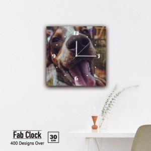 ファブリックパネル 時計 壁掛け時計 アートパネル ペット 犬 わんちゃん 子犬 パグ ブルドッグ シベリアンハスキー ゴールデンレトリバ