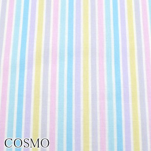 コスモ　シーティング生地　パステルストライプ　10cm単位　切り売り　Bブルー系　COSMO　AP-95412　バニラポップ　☆